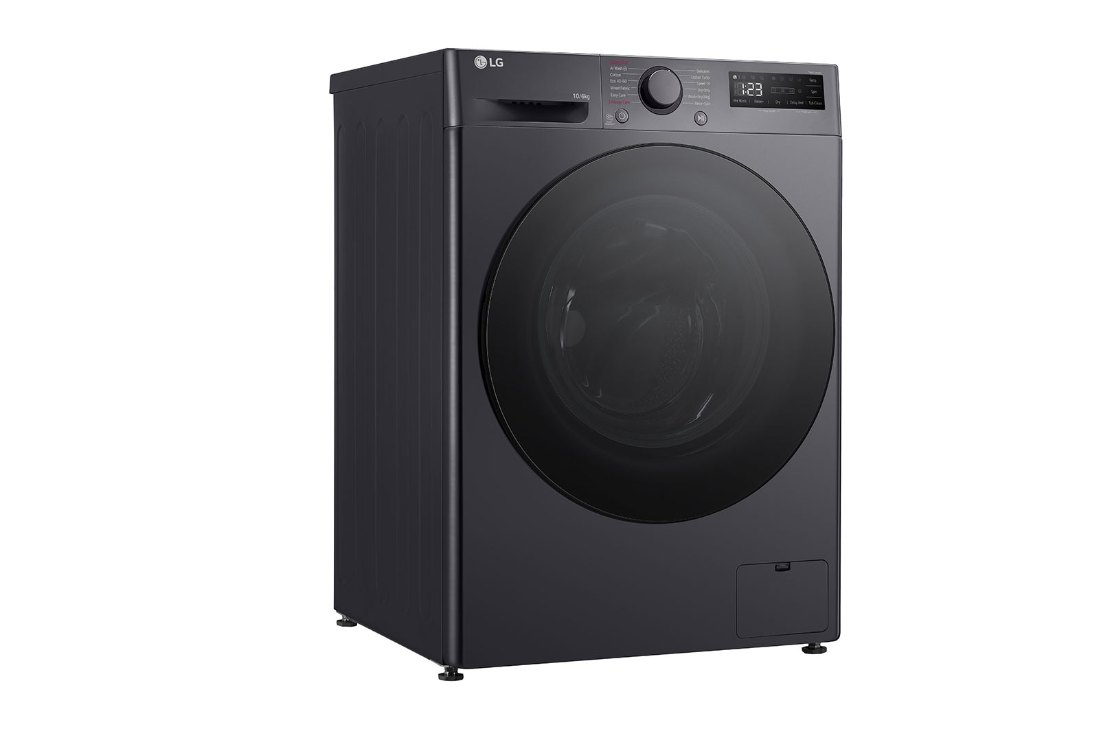 LG 10 kg / 6 kg Kombinerad tvätt/tork(Middle Black) - Steam, Energiklass A/D, AI DD™, Smart Diagnosis™, F4Y5RRPYJ