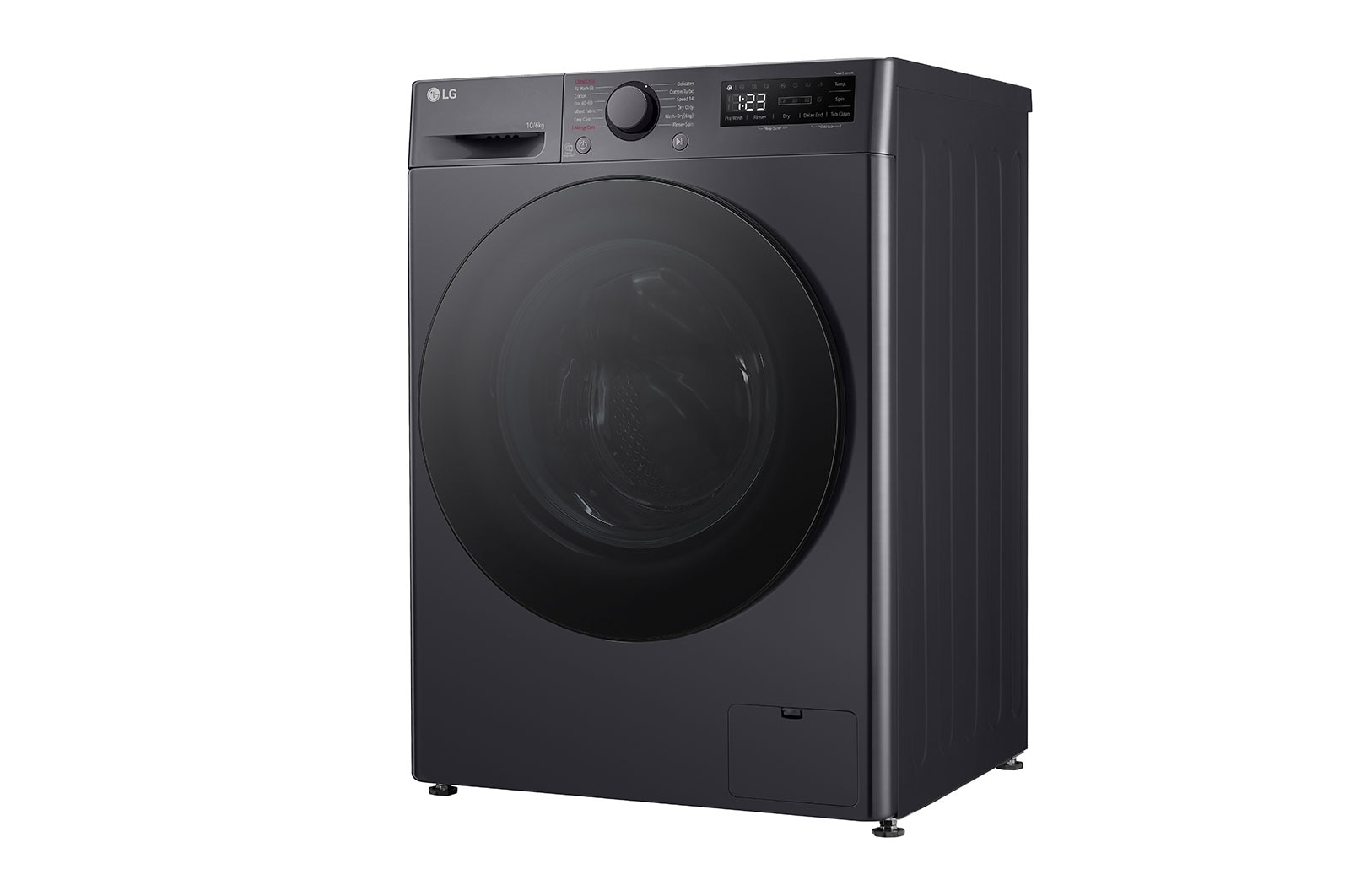 LG 10 kg / 6 kg Kombinerad tvätt/tork(Middle Black) - Steam, Energiklass A/D, AI DD™, Smart Diagnosis™, F4Y5RRPYJ
