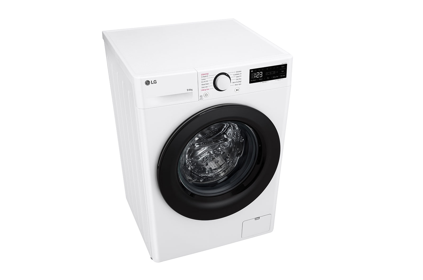 LG 9 kg / 6 kg Tvättmaskin/Torktumlare(Vit) - Steam, Energiklass A/D, TurboWash™360, AI DD™, Smart Diagnosis™, F4Y5VRP6WY
