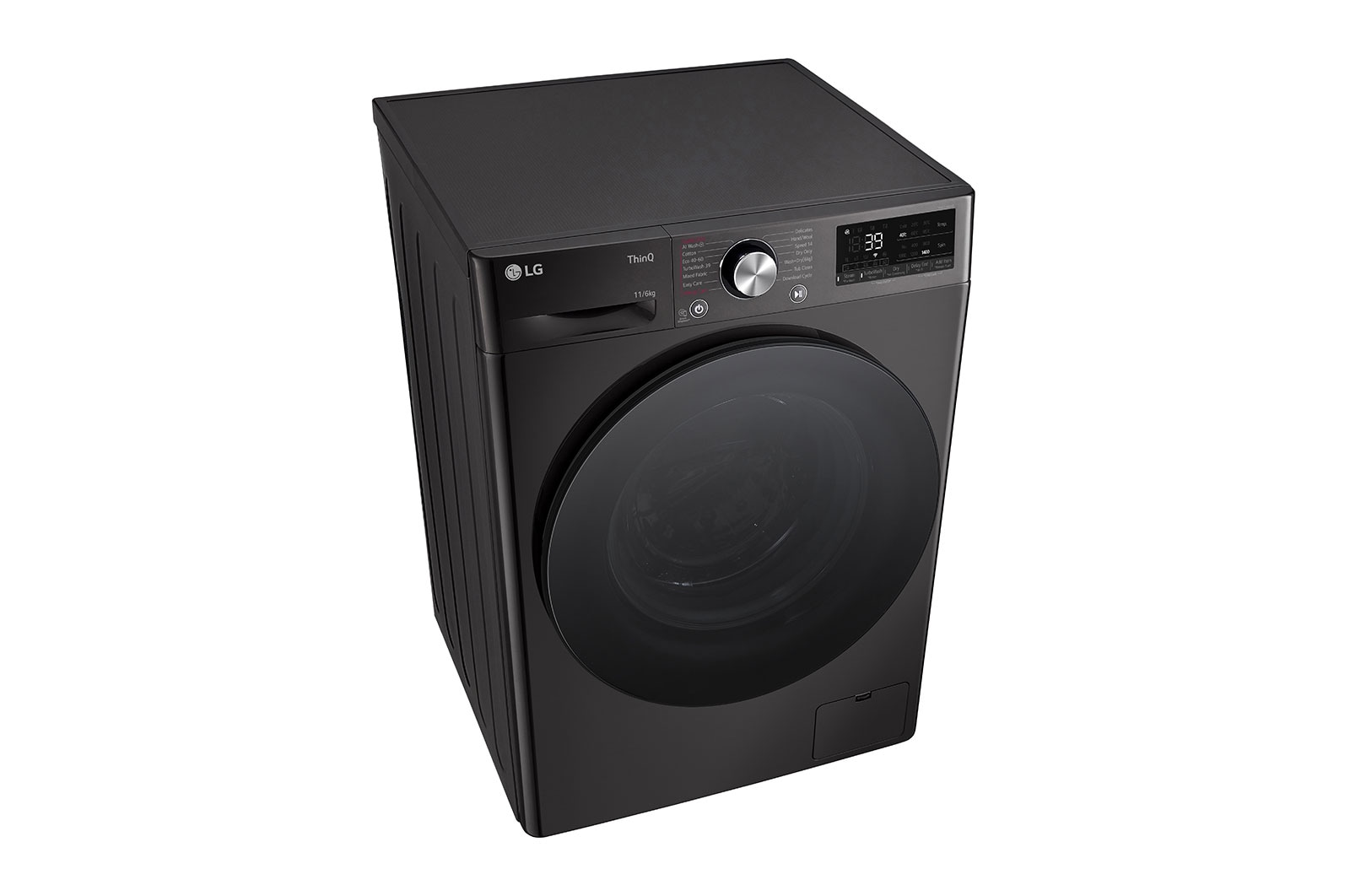 LG 11 kg / 6 kg Tvättmaskin/Torktumlare(Svart) - Steam, Energiklass A/D, TurboWash™360, AI DD™, Smart Diagnosis™ med Wi-Fi, P4Y7ERPYZ
