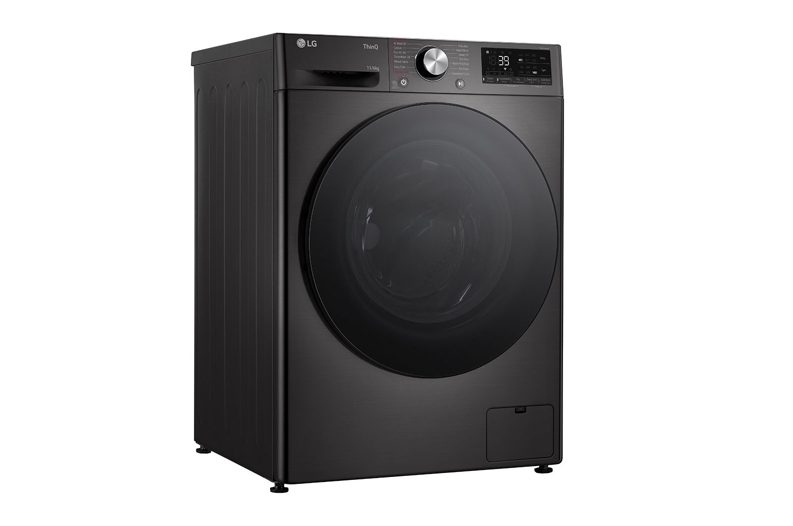 LG 11 kg / 6 kg Tvättmaskin/Torktumlare(Svart) - Steam, Energiklass A/D, TurboWash™360, AI DD™, Smart Diagnosis™ med Wi-Fi, P4Y7ERPYZ