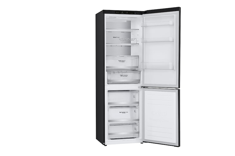 LG 1.86M 341L Kombinerad kyl/frys(Matte Black) - Energiklass C, Door Cooling™, ELB81MCVCP