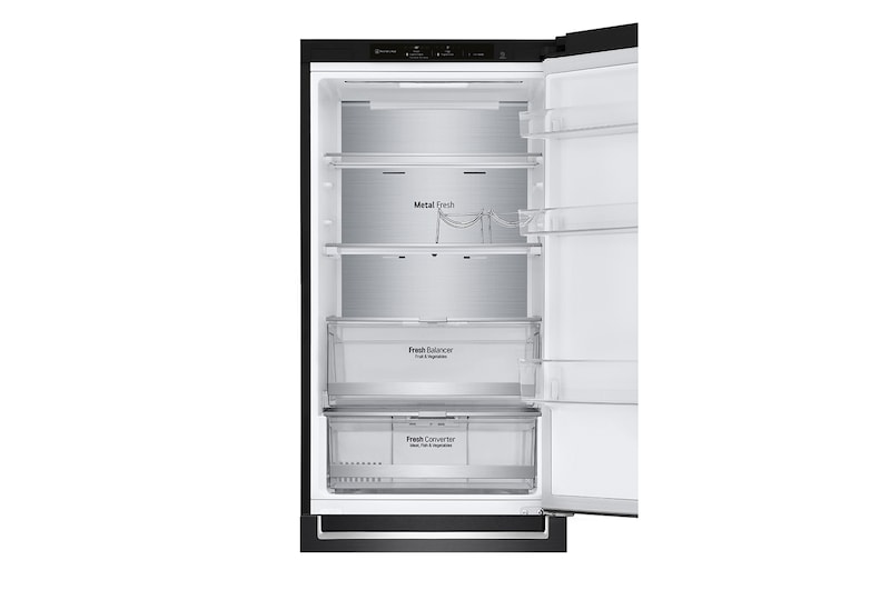 LG 1.86M 341L Kombinerad kyl/frys(Matte Black) - Energiklass C, Door Cooling™, ELB81MCVCP