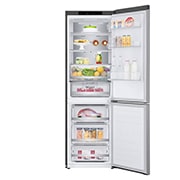 LG 1.86M 341L Kombinerad kyl/frys(Shiny Steel) - Energiklass C, Door Cooling™ och Smart Diagnosis™, ELB81PZVCP1