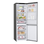 LG 1.86M 341L Kombinerad kyl/frys(Shiny Steel) - Energiklass C, Door Cooling™ och Smart Diagnosis™, ELB81PZVCP1
