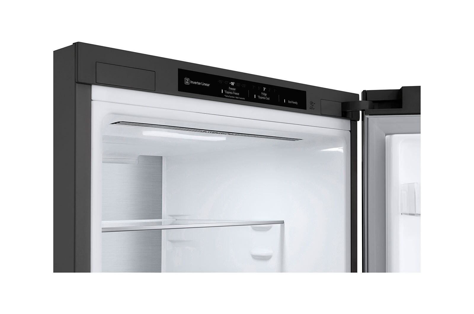 LG 1.86M 341L Kombinerad kyl/frys(Shiny Steel) - Energiklass C, Door Cooling™, ELB81PZVCP