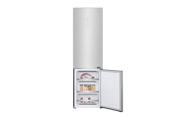 LG 2.03M 384L Kombinerad kyl/frys(Metal Sorbet) - Energiklass C, Door Cooling™ och Smart Diagnosis™ med Wi-Fi, ELB92MBACP