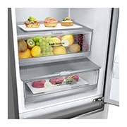 LG 2.03M 384L Kombinerad kyl/frys(Metal Sorbet) - Energiklass C, Door Cooling™ och Smart Diagnosis™ med Wi-Fi, ELB92MBACP