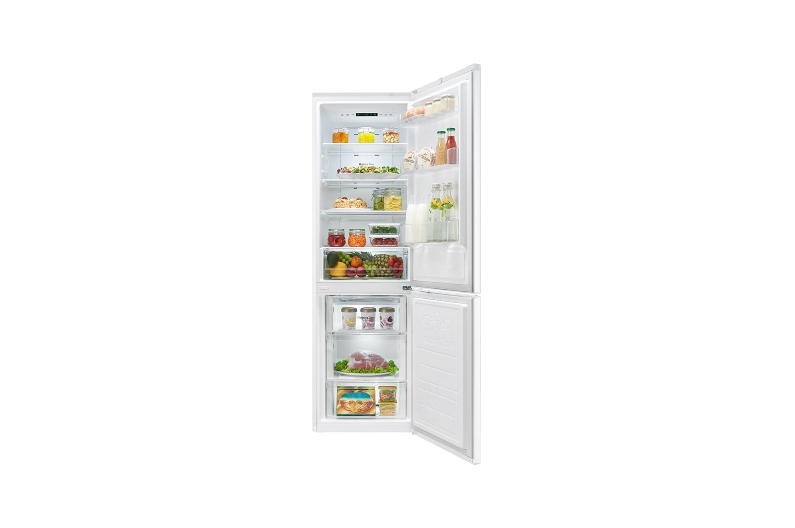 LG Ny  kombinerad Kyl/Frys med Total No Frost, 190cm (nettovolym 318 liter) , GBB59SWEFS