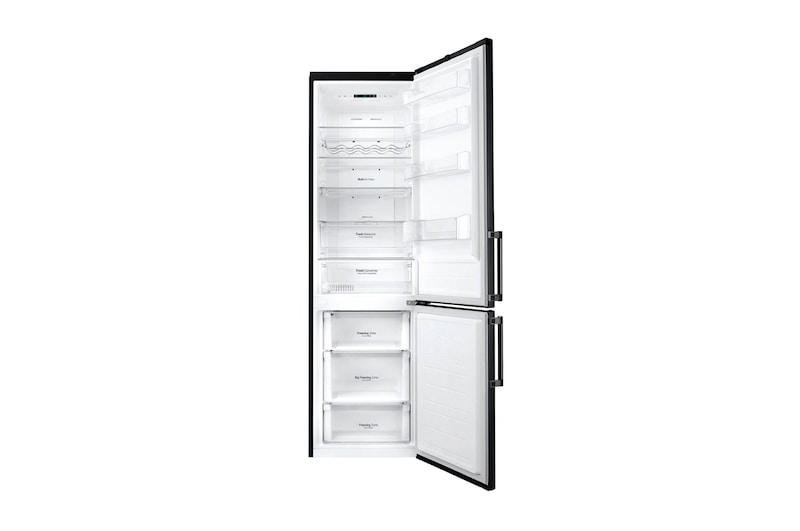 LG Ny kombinerad Kyl/Frys med Total No Frost, 201cm (nettovolym 343 liter) , GBB60MCSFB
