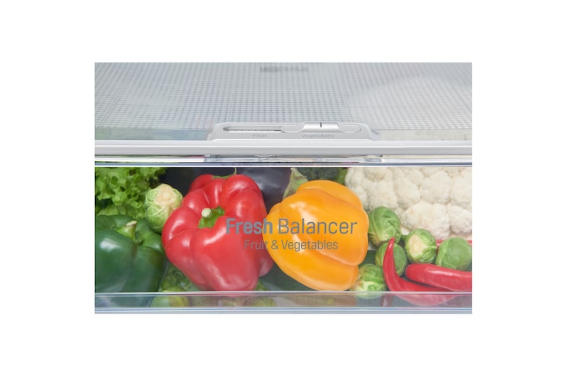 LG Ny kombinerad Kyl/Frys med Total No Frost, 201cm (nettovolym 343 liter) , GBB60MCSFB