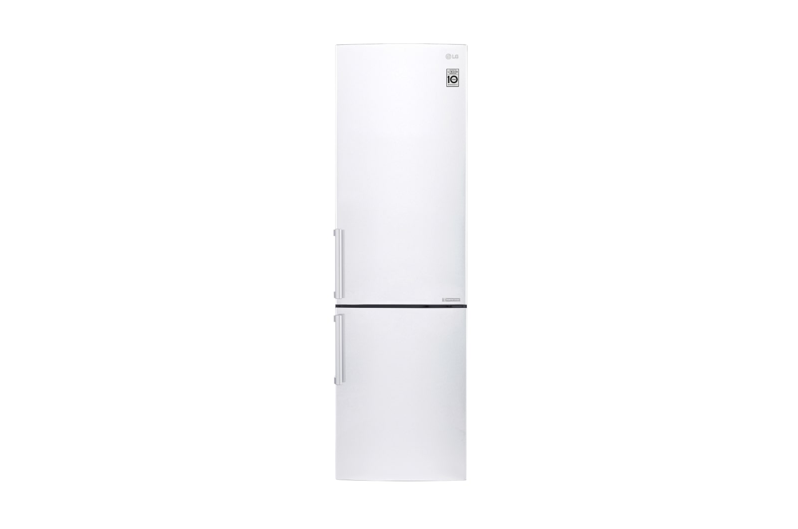 Vy framifrån av Ny  kombinerad Kyl/Frys med Total No Frost, 201cm (nettovolym 343 liter)  GBB60SWSFB