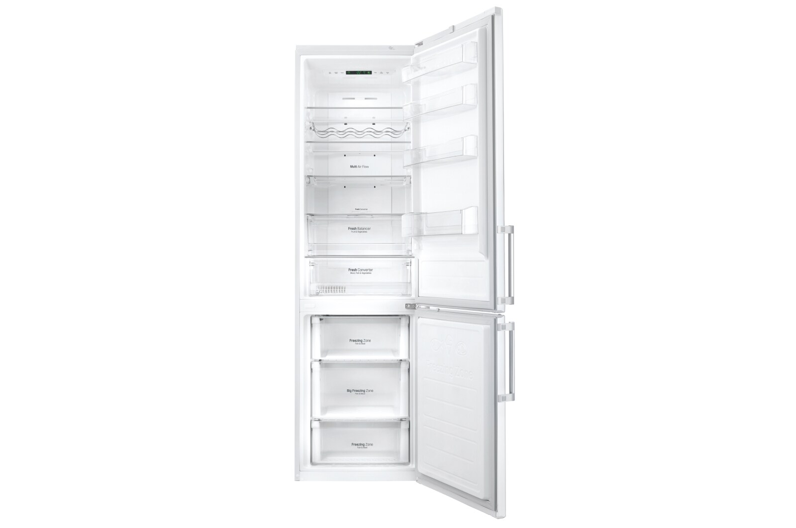 LG Ny  kombinerad Kyl/Frys med Total No Frost, 201cm (nettovolym 343 liter) , GBB60SWSFB