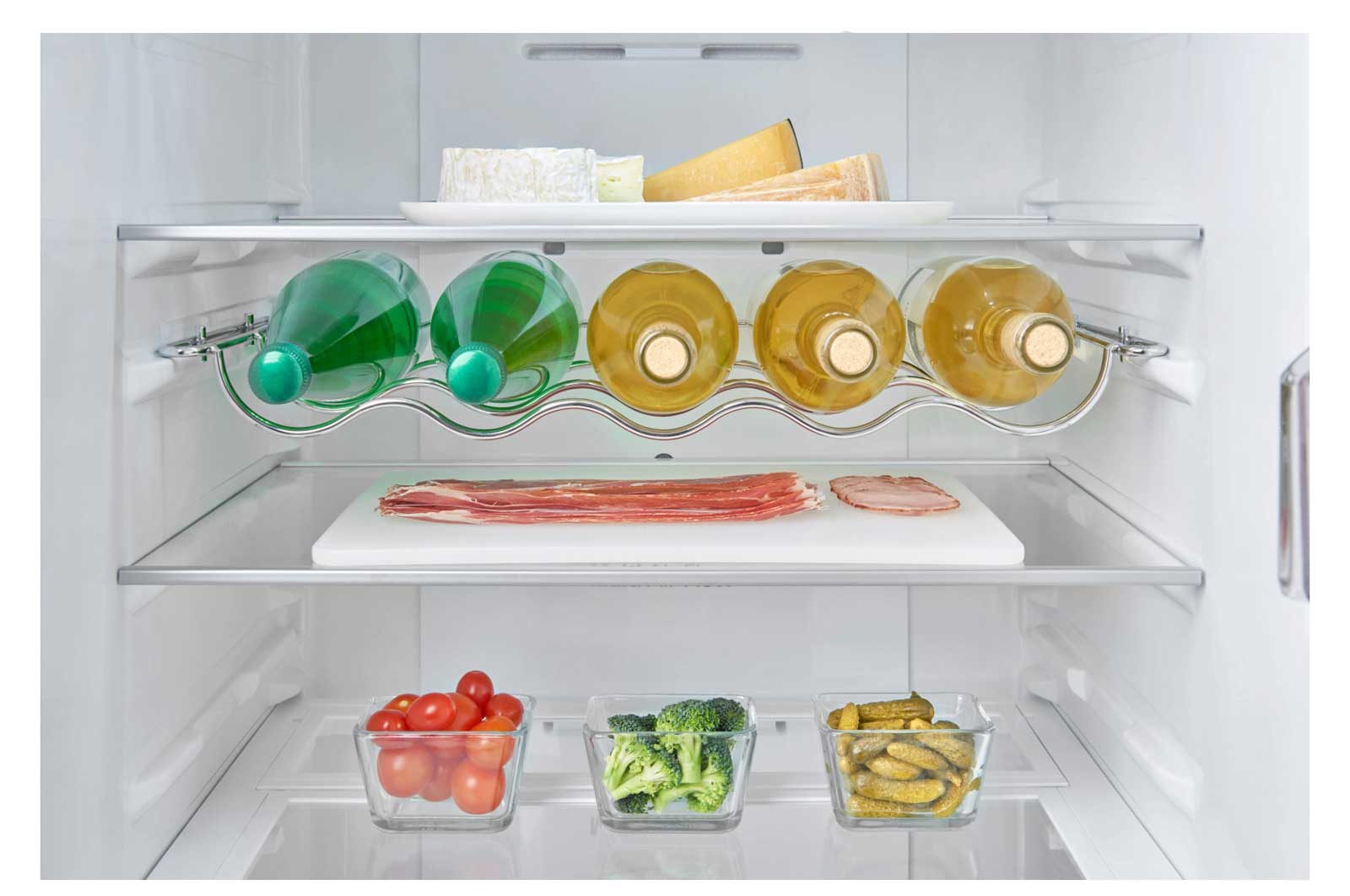 LG Ny  kombinerad Kyl/Frys med Total No Frost, 201cm (nettovolym 343 liter) , GBB60SWSFB