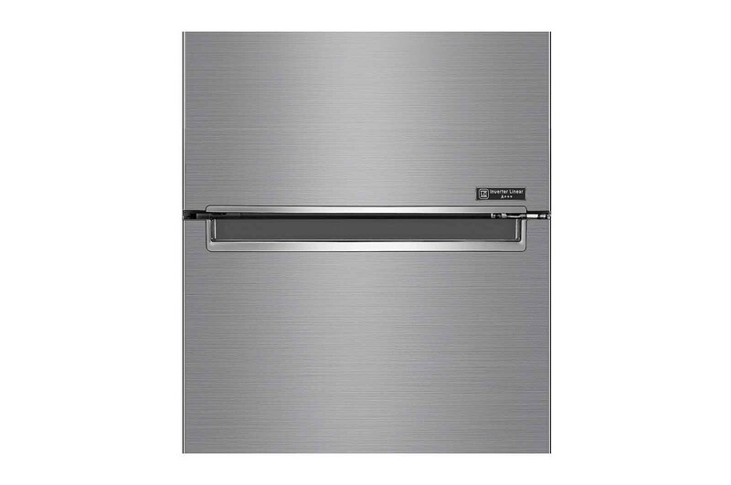 LG 1.86M 341L Kombinerad kyl/frys(Shiny Steel) - Energiklass D, Door Cooling™ och Smart Diagnosis™ med Wi-Fi, GBB61PZFFN
