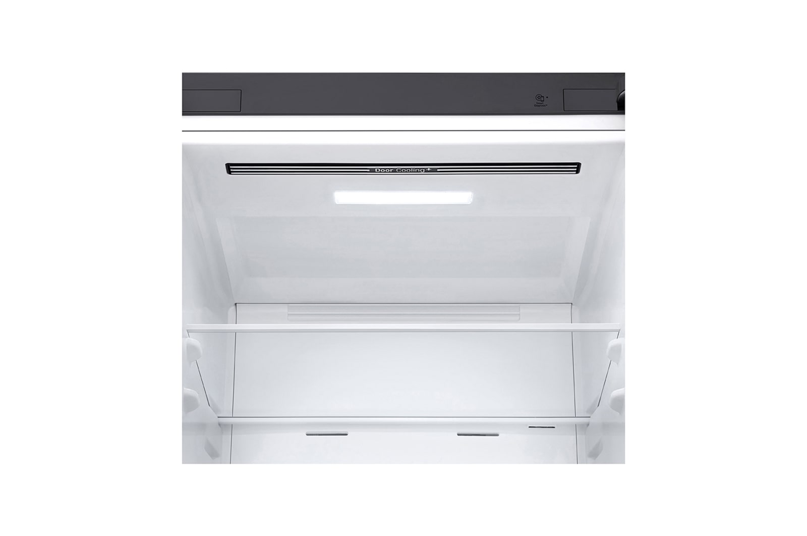LG 1.86M 341L Kombinerad kyl/frys(Shiny Steel) - Energiklass D, Door Cooling™ och Smart Diagnosis™ med Wi-Fi, GBB61PZFGN