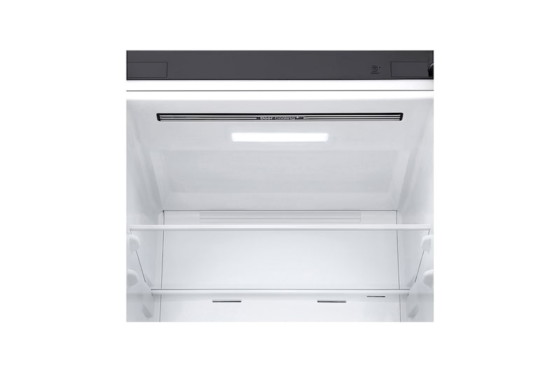 LG 1.86M 341L Kombinerad kyl/frys(Shiny Steel) - Energiklass D, Door Cooling™ och Smart Diagnosis™ med Wi-Fi, GBB61PZFGN