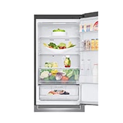 LG 1.86M 341L Kombinerad kyl/frys(Shiny Steel) - Energiklass D, Door Cooling™ och Smart Diagnosis™ med Wi-Fi, GBB61PZFGN