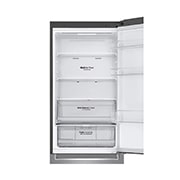 LG 1.86M 341L Kombinerad kyl/frys(Shiny Steel) - Energiklass D, Door Cooling™ och Smart Diagnosis™ med Wi-Fi, GBB61PZFGN