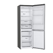 LG 1.86M 341L Kombinerad kyl/frys(Shiny Steel) - Energiklass D, Door Cooling™ och Smart Diagnosis™ med Wi-Fi, GBB61PZFGN