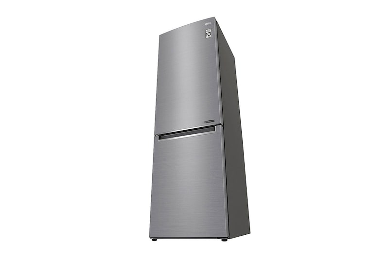LG 1.86M 341L Kombinerad kyl/frys(Shiny Steel) - Energiklass E, Door Cooling™, GBB61PZJMN