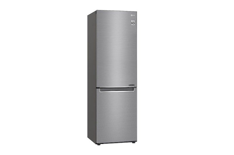 LG 1.86M 341L Kombinerad kyl/frys(Shiny Steel) - Energiklass E, Door Cooling™, GBB61PZJMN