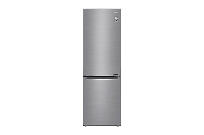 LG 1.86M 341L Kombinerad kyl/frys (Shiny Steel) | Energiklass E, Door Cooling™, GBB61PZJMN