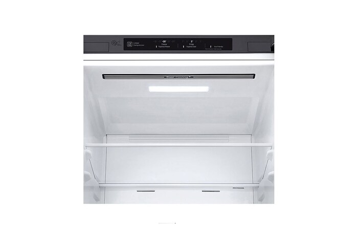 LG 1.86M 341L Kombinerad kyl/frys (Shiny Steel) | Energiklass E, Door Cooling™, GBB61PZJMN