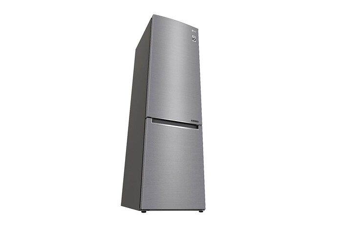 LG 1.86M 341L Kombinerad kyl/frys (Shiny Steel) | Energiklass E, Door Cooling™, GBB61PZJMN