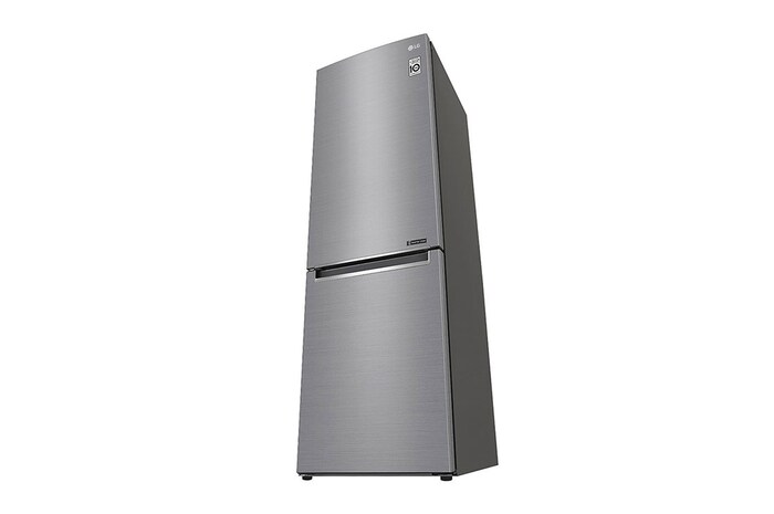LG 1.86M 341L Kombinerad kyl/frys (Shiny Steel) | Energiklass E, Door Cooling™, GBB61PZJMN