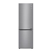 LG 1.86M 341L Kombinerad kyl/frys(Shiny Steel) - Energiklass E, Door Cooling™, GBB61PZJMN