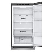 LG 1.86M 341L Kombinerad kyl/frys(Shiny Steel) - Energiklass E, Door Cooling™, GBB61PZJMN