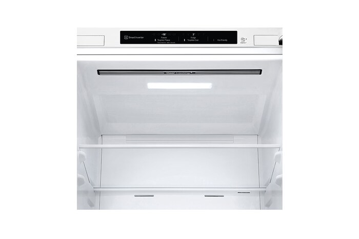 LG 1.86M 341L Kombinerad kyl/frys(Vit) - Energiklass D,  Nature Fresh, Door Cooling+™ och Smart Diagnosis™, GBB61SWGGN