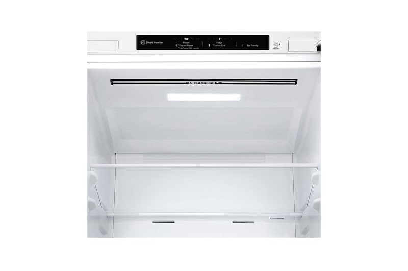LG 1.86M 341L Kombinerad kyl/frys(Vit) - Energiklass D,  Nature Fresh, Door Cooling+™ och Smart Diagnosis™, GBB61SWGGN