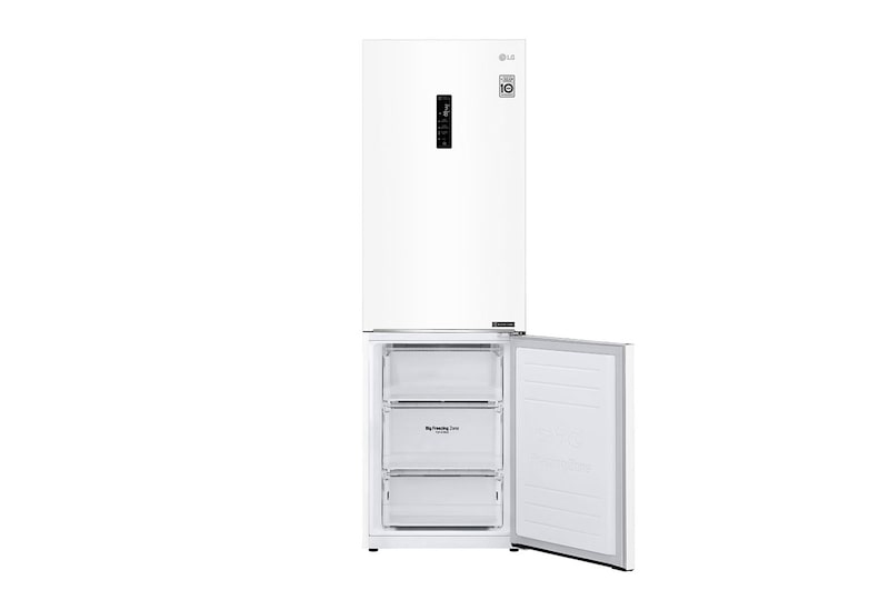 LG 1.86M 341L Kombinerad kyl/frys(Vit) - Energiklass E, Door Cooling™ och Smart Diagnosis™ med Wi-Fi, GBB61SWHZN
