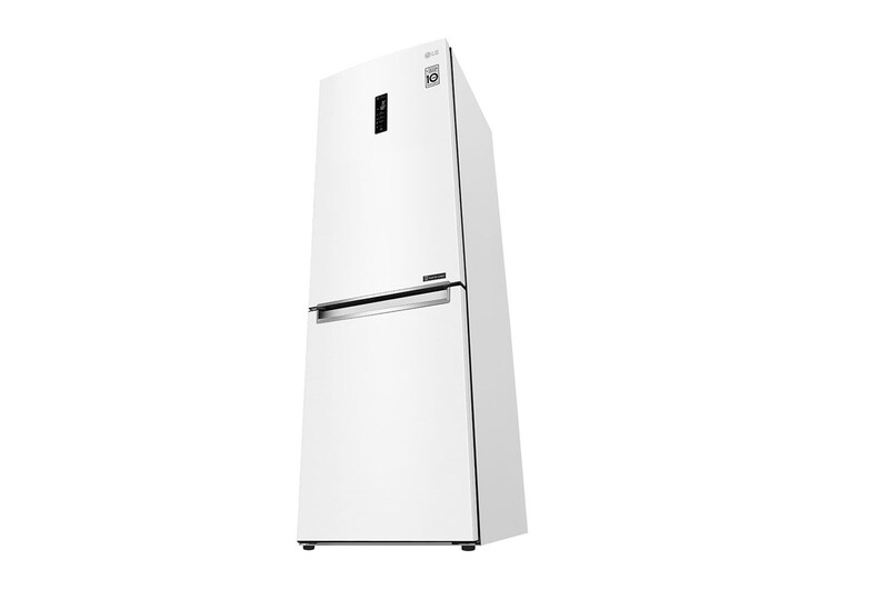 LG 1.86M 341L Kombinerad kyl/frys(Vit) - Energiklass E, Door Cooling™ och Smart Diagnosis™ med Wi-Fi, GBB61SWHZN