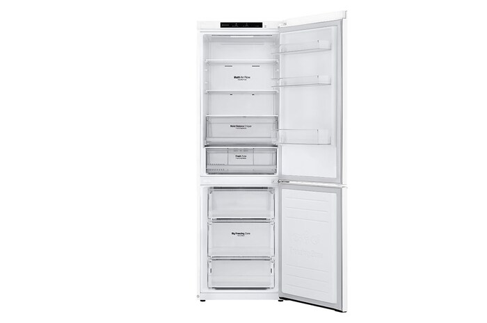 LG 1.86M 341L Kombinerad kyl/frys(Vit) - Energiklass E, Door Cooling™, GBB61SWJMN