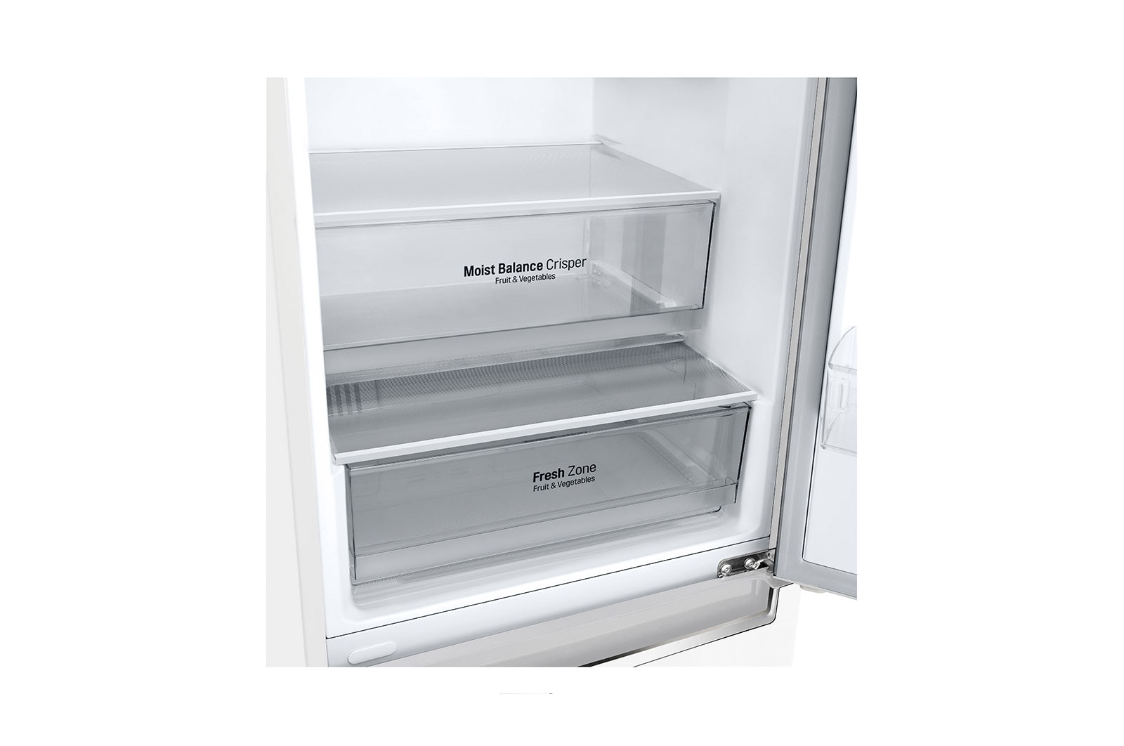 LG 1.86M 341L Kombinerad kyl/frys(Vit) - Energiklass E, Door Cooling™, GBB61SWJMN