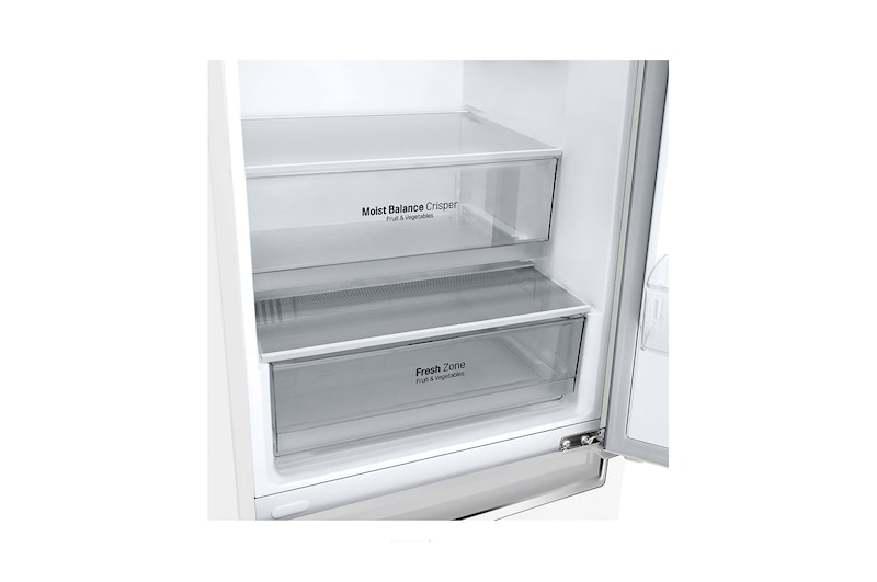 LG 1.86M 341L Kombinerad kyl/frys(Vit) - Energiklass E, Door Cooling™, GBB61SWJMN