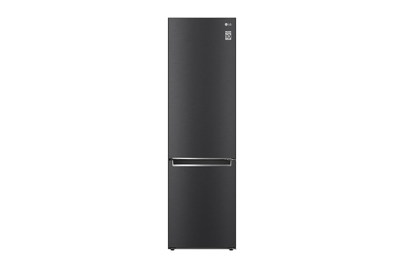 LG 2.03M 384L Kombinerad kyl/frys(Matte Black Stainless Steel) - Energiklass D, Nature Fresh, Door Cooling+™ och Smart Diagnosis™, GBB62MCGGN
