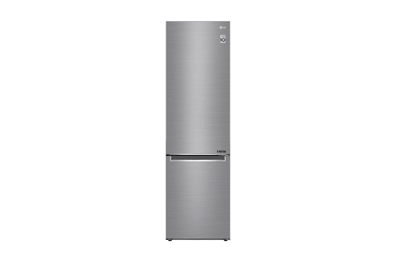 LG 2.03M 384L Kombinerad kyl/frys(Shiny Steel) - Energiklass D, Door Cooling™, GBB62PZGFN