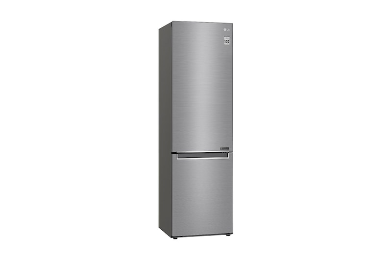 LG 2.03M 384L Kombinerad kyl/frys(Shiny Steel) - Energiklass D, Door Cooling™, GBB62PZGFN