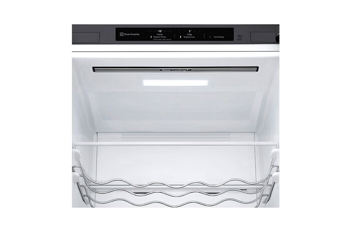 LG 2.03M 384L Kombinerad kyl/frys(Shiny Steel) - Energiklass D, Door Cooling™, GBB62PZGGN