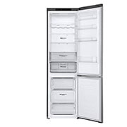 LG 2.03M 384L Kombinerad kyl/frys(Shiny Steel) - Energiklass D, Door Cooling™, GBB62PZGGN