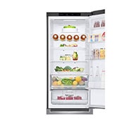 LG 2.03M 384L Kombinerad kyl/frys(Shiny Steel) - Energiklass D, Door Cooling™, GBB62PZGGN