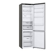 LG 2.03M 384L Kombinerad kyl/frys(Shiny Steel) - Energiklass D, Door Cooling™, GBB62PZGGN