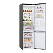 LG 2.03M 384L Kombinerad kyl/frys(Shiny Steel) - Energiklass D, Door Cooling™, GBB62PZGGN