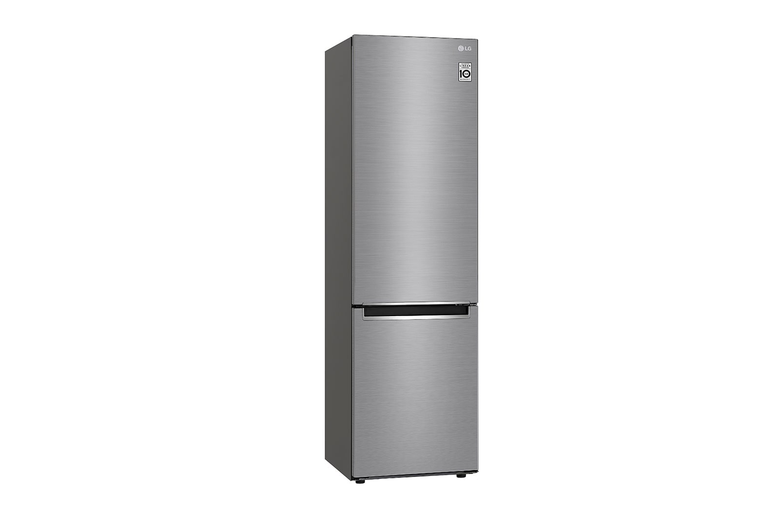 LG 2.03M 384L Kombinerad kyl/frys(Shiny Steel) - Energiklass E, Door Cooling™, GBB62PZJZN