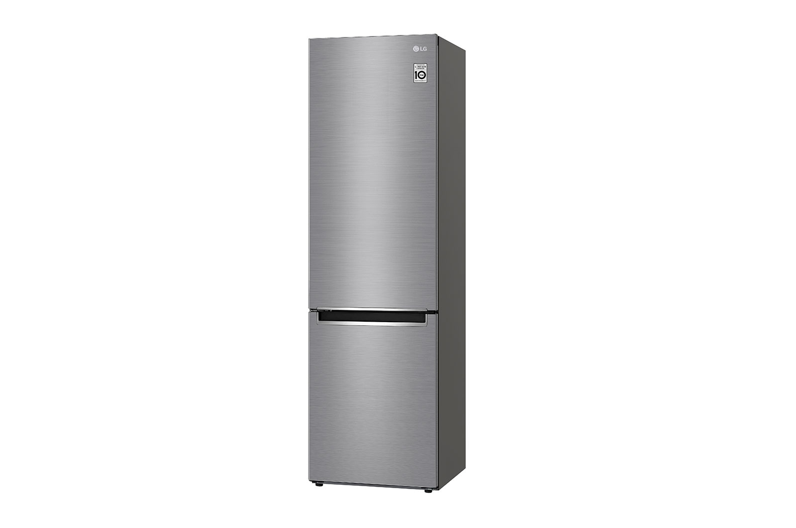 LG 2.03M 384L Kombinerad kyl/frys(Shiny Steel) - Energiklass E, Door Cooling™, GBB62PZJZN