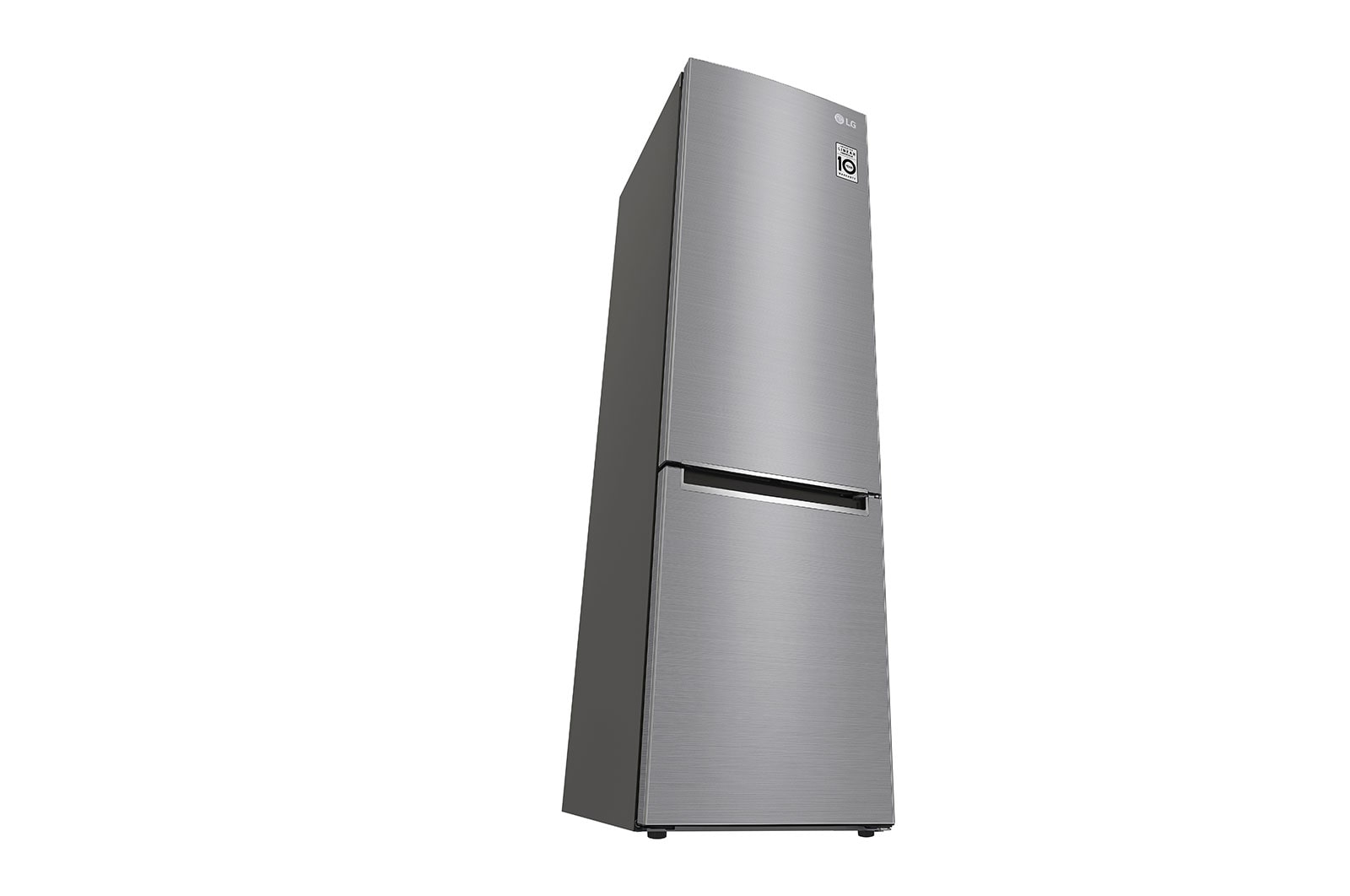 LG 2.03M 384L Kombinerad kyl/frys(Shiny Steel) - Energiklass E, Door Cooling™, GBB62PZJZN